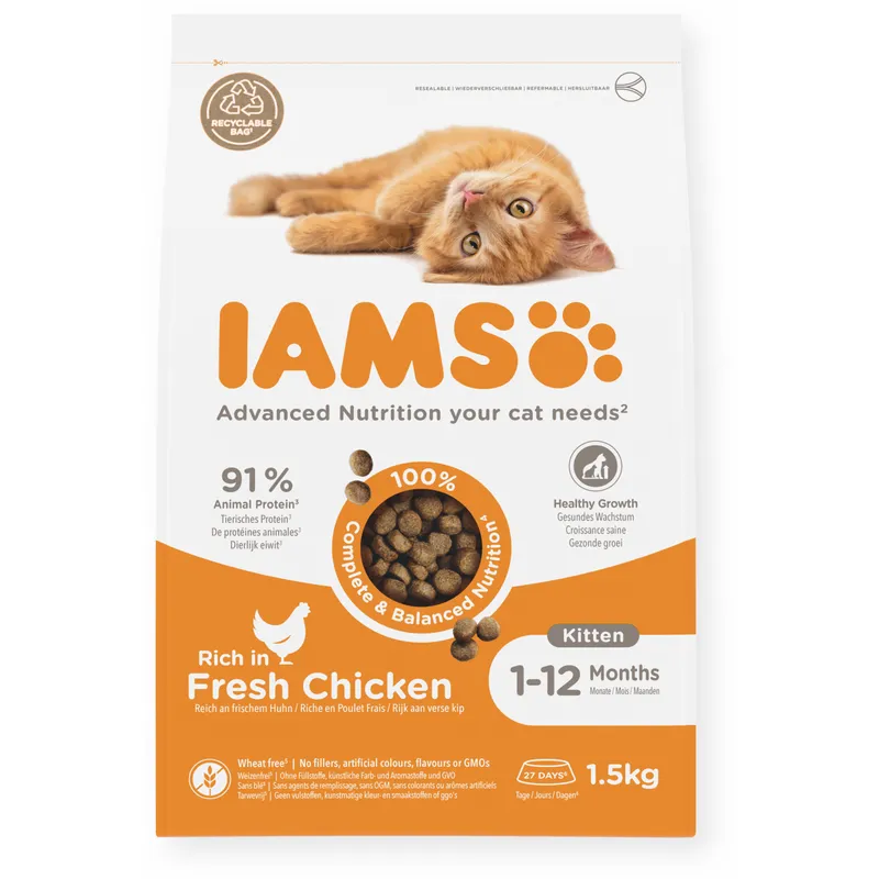 IAMS Advanced Nutrition chatons au poulet frais