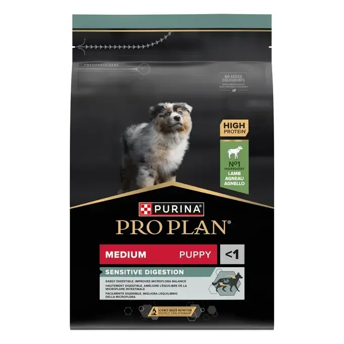 Purina Pro Plan Medium Puppy Sensitive Digestion, riche en agneau